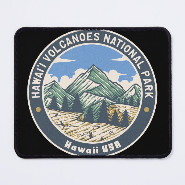 Item preview, Hawaii Volcanoes National Park Vintage Mountains designed and sold by JordanHolmes.