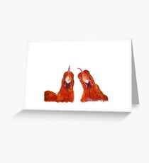 HENS CHICKEENS PRINT 'HARRIET & HUMBUG' VON SHIRLEY MACARTHUR Grußkarte