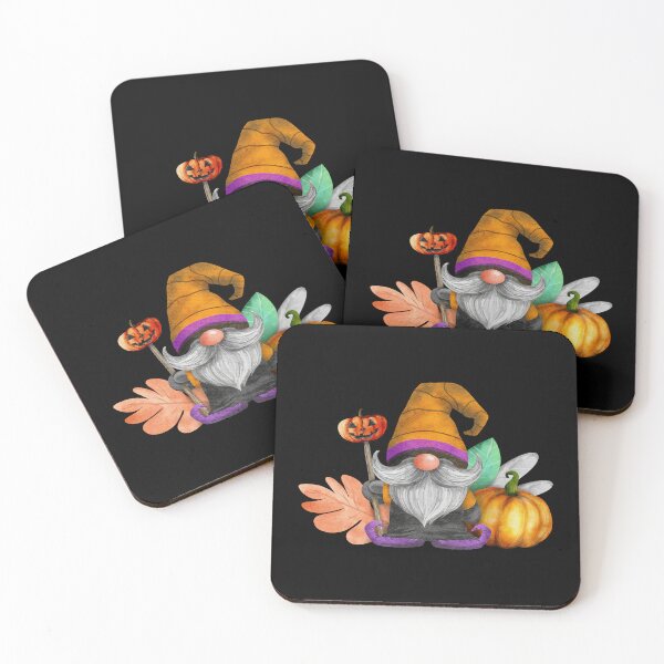 Item preview, Halloween Gnome with Pumpkin on a Stick designed and sold by Trinket-Trickster.