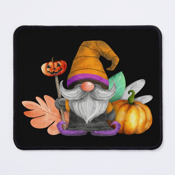 Item preview, Halloween Gnome with Pumpkin on a Stick designed and sold by Trinket-Trickster.