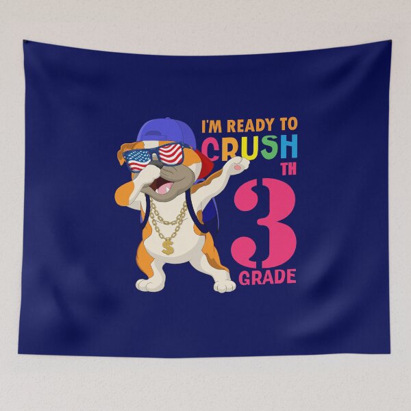 Item preview,   I'm Ready To Crush 3 th Grade  Funny Dabbing Pug Dog Dab  Back To School designed and sold by ANO  RIC.