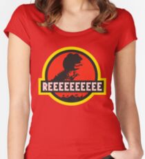 Jurassic PEPE - REEE Women's Fitted Scoop T-Shirt