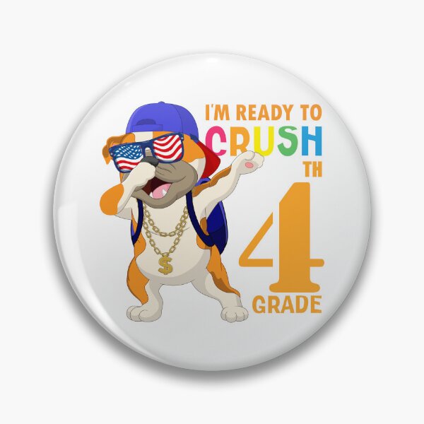 Item preview,   I'm Ready To Crush 4 th Grade  Funny Dabbing Pug Dog Dab  Back To School designed and sold by ANO  RIC.