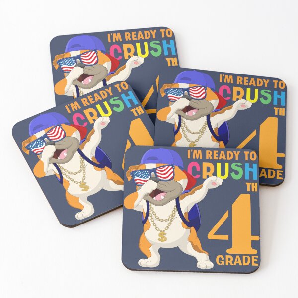 Item preview,   I'm Ready To Crush 4 th Grade  Funny Dabbing Pug Dog Dab  Back To School designed and sold by ANO  RIC.