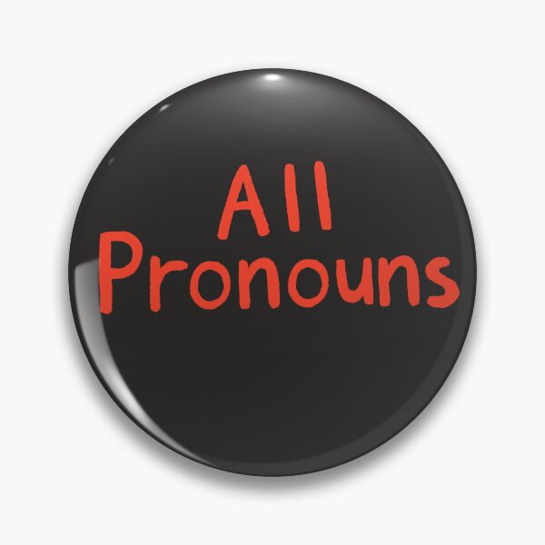Item preview, Black All Pronouns (Red Text) designed and sold by Smoltsuki.