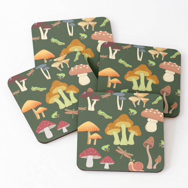 Item preview, Mushroom themed pattern designed and sold by Anannya  Mondal.
