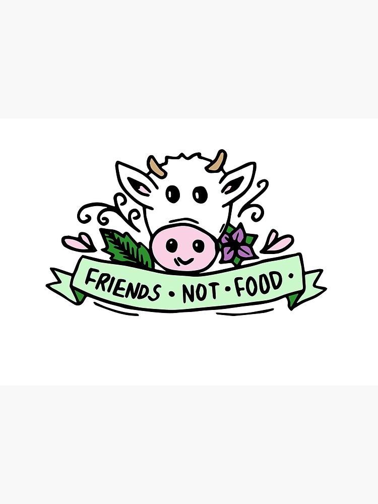 Discover Vegan Friends Not Food Tumblr Premium Matte Vertical Poster