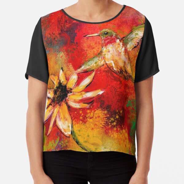 Hummingbird Energy Chiffon Top