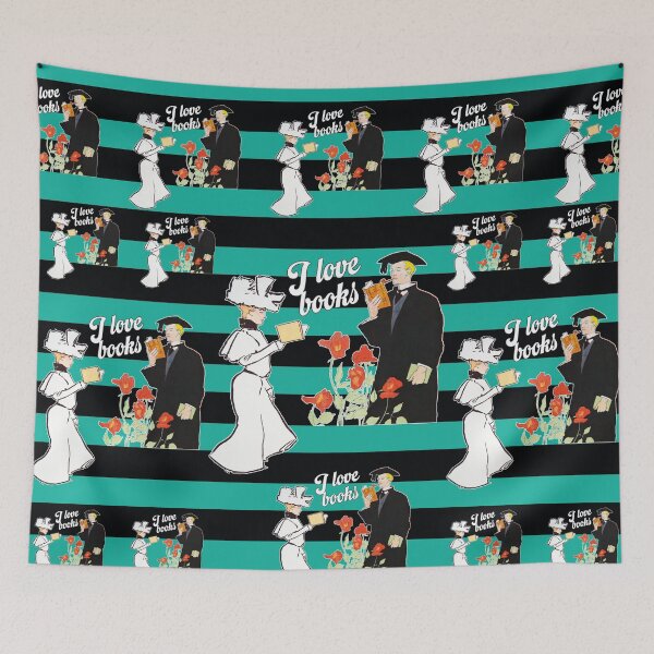 Item preview, I love books, nostalgic illustration, Edward Penfield designed and sold by Mauswohn.