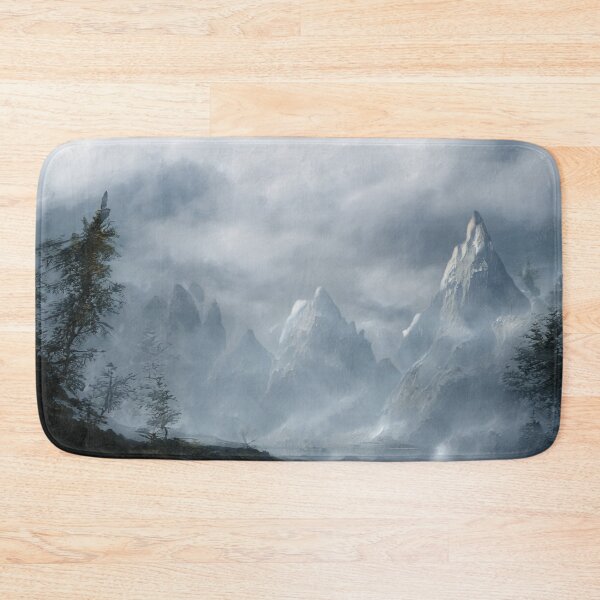 Item preview, Snowy Mountains Landscape Painting 7 designed and sold by ZoeticArt.