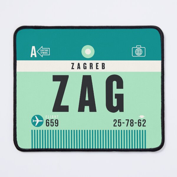 Item preview, Luggage Tag A - ZAG Zagreb Croatia designed and sold by VoodooCircus.