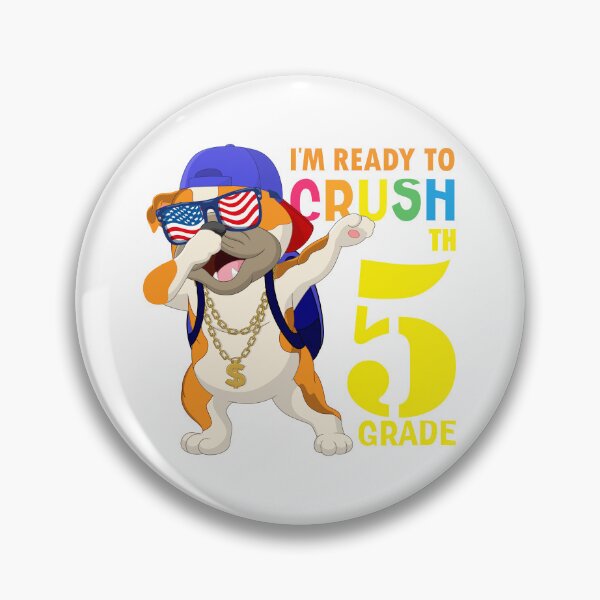 Item preview,   I'm Ready To Crush 5 th Grade  Funny Dabbing Pug Dog Dab  Back To School designed and sold by ANO  RIC.
