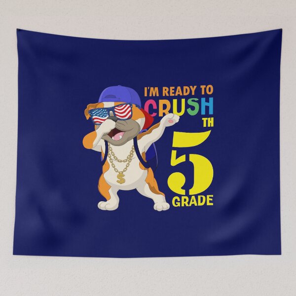 Item preview,   I'm Ready To Crush 5 th Grade  Funny Dabbing Pug Dog Dab  Back To School designed and sold by ANO  RIC.