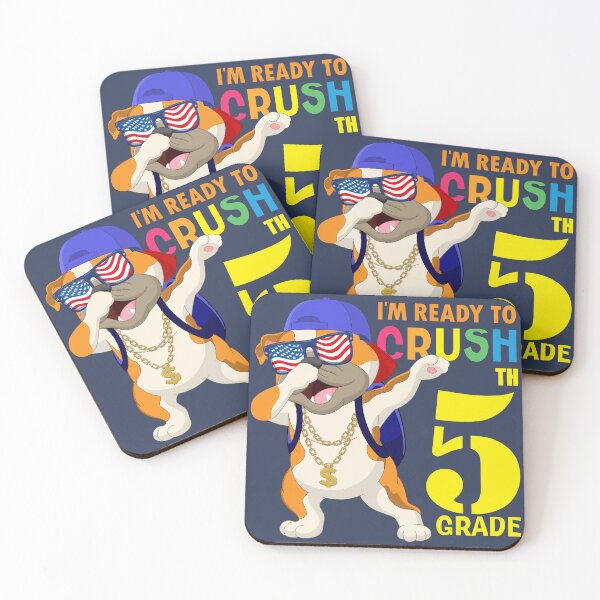 Item preview,   I'm Ready To Crush 5 th Grade  Funny Dabbing Pug Dog Dab  Back To School designed and sold by ANO  RIC.