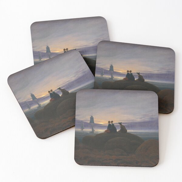 Item preview, Moonrise over the Sea by Caspar David Friedrich, 1822 designed and sold by Vintage Wall Art.