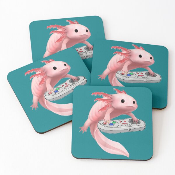 Item preview, Axolotl Fish Playing Video Game designed and sold by boscioguidena.