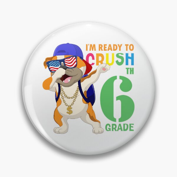 Item preview,   I'm Ready To Crush 6 th Grade  Funny Dabbing Pug Dog Dab  Back To School designed and sold by ANO  RIC.