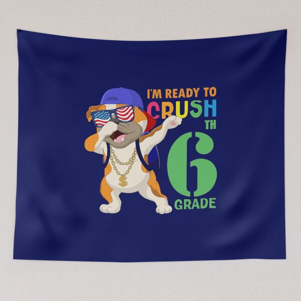 Item preview,   I'm Ready To Crush 6 th Grade  Funny Dabbing Pug Dog Dab  Back To School designed and sold by ANO  RIC.