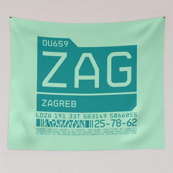 Item preview, Luggage Tag C - ZAG Zagreb Croatia designed and sold by VoodooCircus.