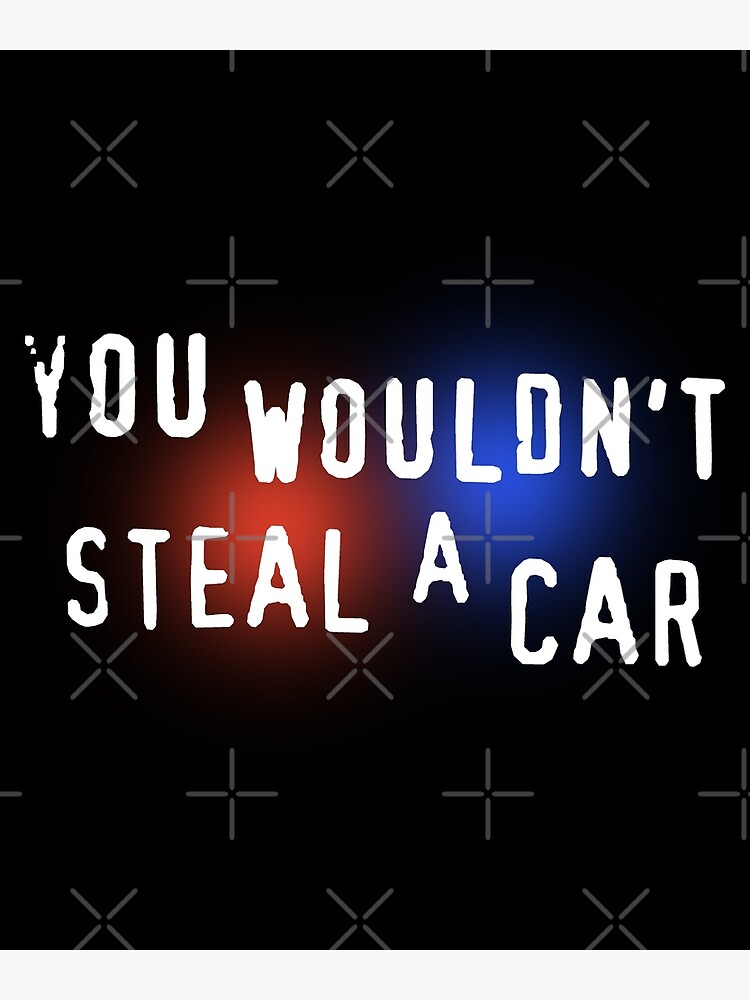 "You Wouldn't Steal A Car Meme" Poster for Sale by polarursus Redbubble