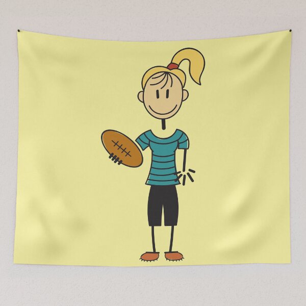 Item preview, Cute Girl with Rugby designed and sold by SpecAli.