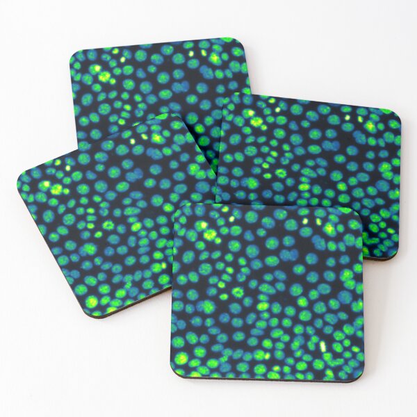 Item preview, Green nuclei in epithelial cells. Nature inspired polka-dots! designed and sold by ArtByScience.