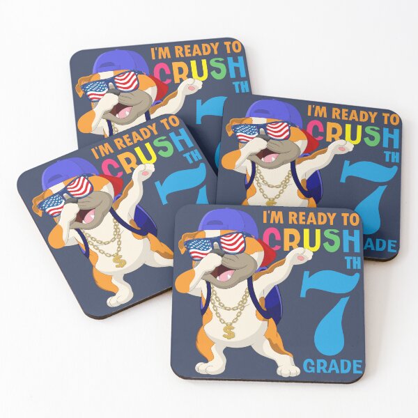 Item preview,    I'm Ready To Crush 7 th Grade  Funny Dabbing Pug Dog Dab  Back To School designed and sold by ANO  RIC.