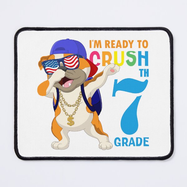 Item preview, I'm Ready To Crush 7 th Grade Funny Dabbing Pug Dog Dab Back To School designed and sold by ANO RIC.