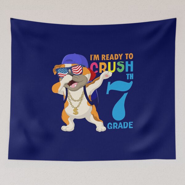 Item preview,    I'm Ready To Crush 7 th Grade  Funny Dabbing Pug Dog Dab  Back To School designed and sold by ANO  RIC.