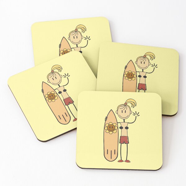 Item preview, Cute Girl Surfing designed and sold by SpecAli.