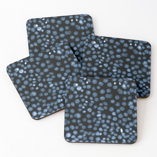Item preview, Cool blue nuclei in epithelial cells. Nature inspired polka-dots! designed and sold by ArtByScience.