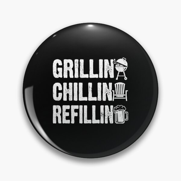 Item preview, Grillin Chillin Refillin Barbeque BBQ Party Drinking Beer designed and sold by haselshirt.