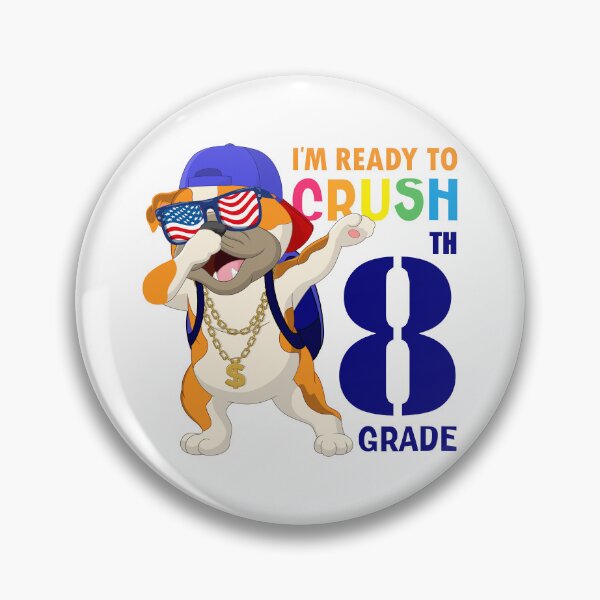 Item preview,    I'm Ready To Crush 8 th Grade  Funny Dabbing Pug Dog Dab  Back To School designed and sold by ANO  RIC.