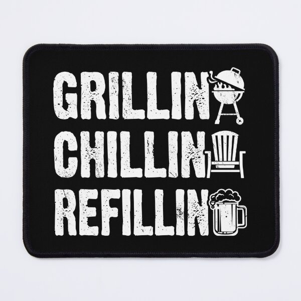 Item preview, Grillin Chillin Refillin Barbeque BBQ Party Drinking Beer designed and sold by haselshirt.