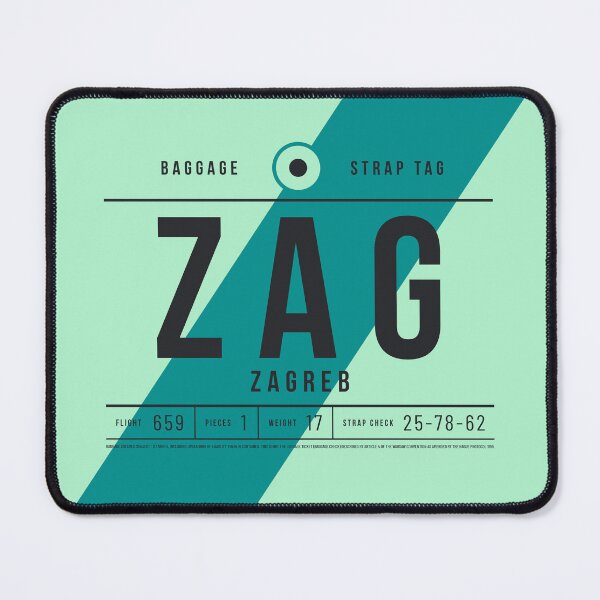 Item preview, Luggage Tag E - ZAG Zagreb Croatia designed and sold by VoodooCircus.