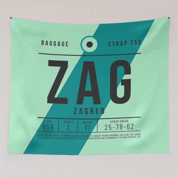 Item preview, Luggage Tag E - ZAG Zagreb Croatia designed and sold by VoodooCircus.