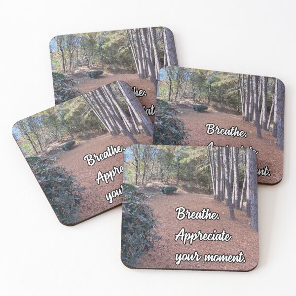 Item preview, Stillness Gifts Breathe Appreciate Your Moment - inspirational quotes designed and sold by stillnessgifts.