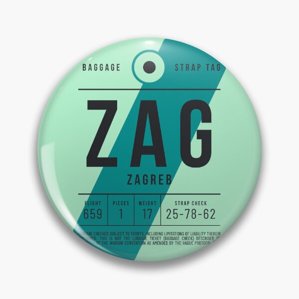 Item preview, Luggage Tag E - ZAG Zagreb Croatia designed and sold by VoodooCircus.