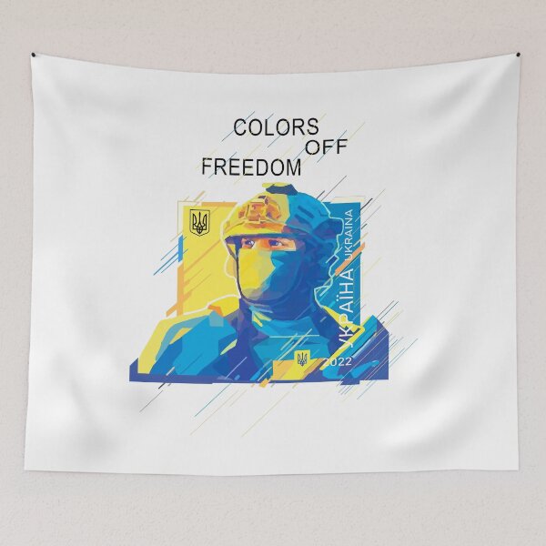 Item preview, Independence Day Postage Stamp Colors Of Freedom Ukraine designed and sold by Aide.