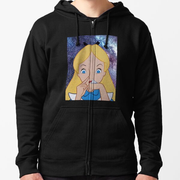 Alice going to Wonderland Zipped Hoodie