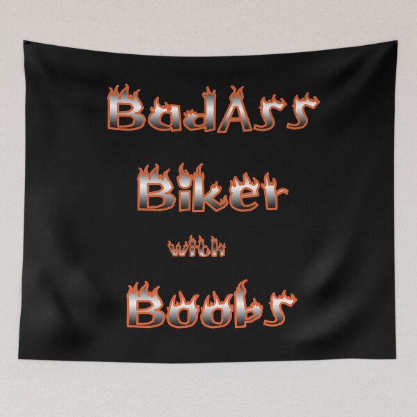 Item preview, Badass Biker with Boobs designed and sold by designingjudy.