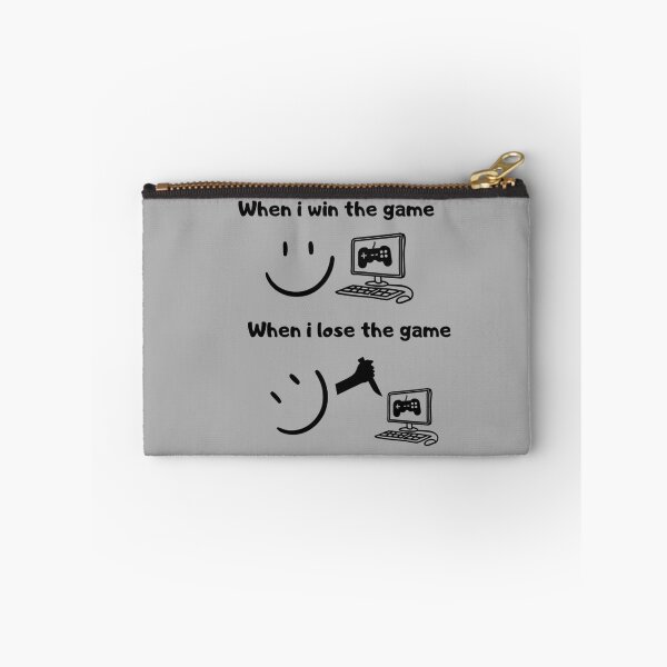 Item preview, When I win the game VS when I lose the game – Dark humor – Black text designed and sold by Nemesiscrowd.