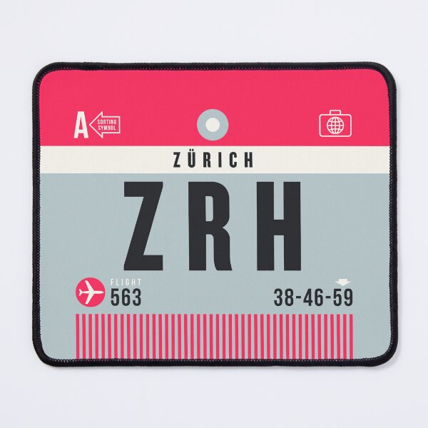 Item preview, Luggage Tag A - ZRH Zurich Switzerland designed and sold by VoodooCircus.