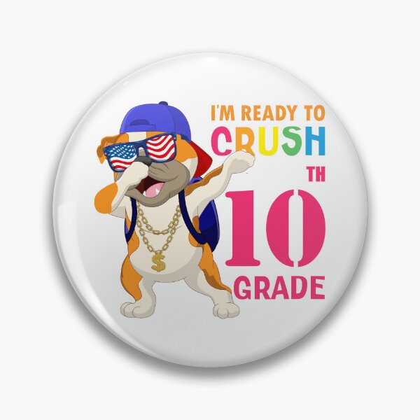 Item preview,      I'm Ready To Crush 10 th Grade  Funny Dabbing Pug Dog Dab  Back To School designed and sold by ANO  RIC.