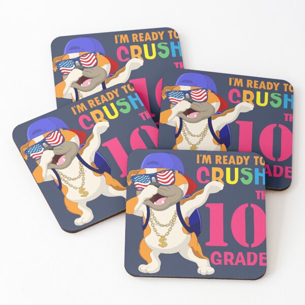 Item preview,      I'm Ready To Crush 10 th Grade  Funny Dabbing Pug Dog Dab  Back To School designed and sold by ANO  RIC.