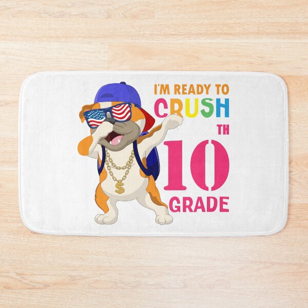 Item preview,      I'm Ready To Crush 10 th Grade  Funny Dabbing Pug Dog Dab  Back To School designed and sold by ANO  RIC.