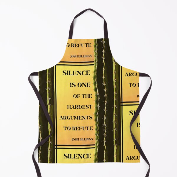 Item preview, Silence is one of the hardest arguments to refute. Josh Billings designed and sold by LifeWisdom.
