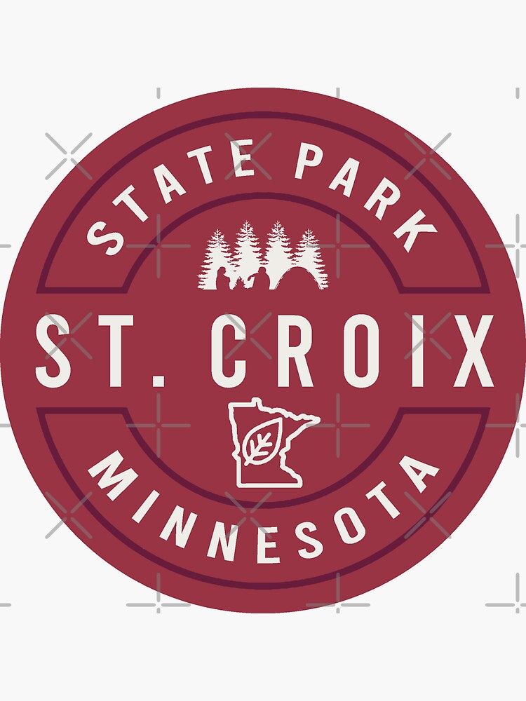 St. Croix State Park MN Adventure Logo Sticker for Sale by