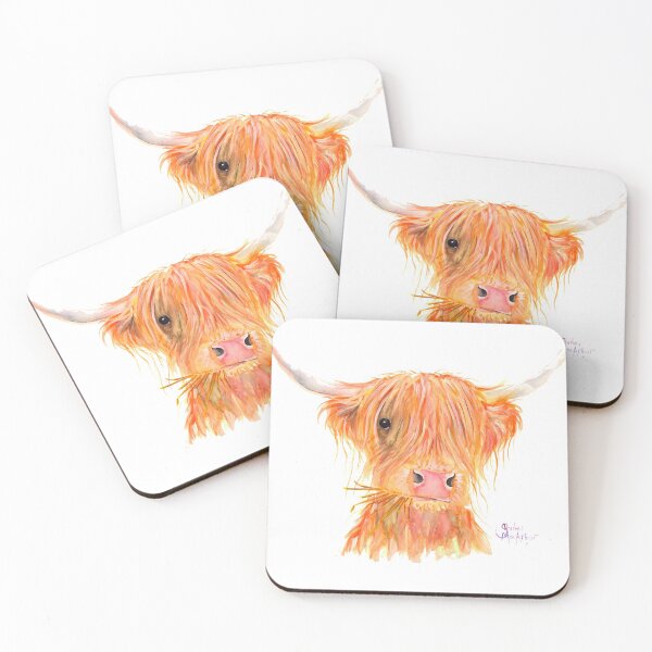 Item preview, SCOTTISH HIGHLAND COW 'FERGUS' By Shirley MacArthur designed and sold by Shirley MacArthur Art.