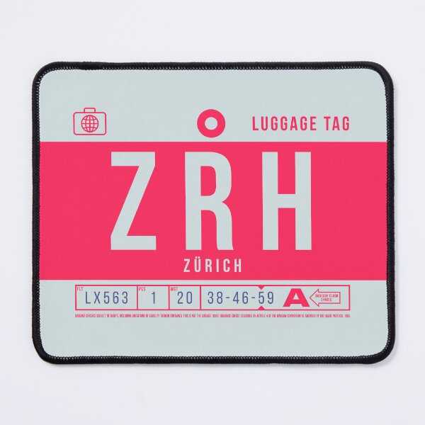 Item preview, Luggage Tag B - ZRH Zurich Switzerland designed and sold by VoodooCircus.